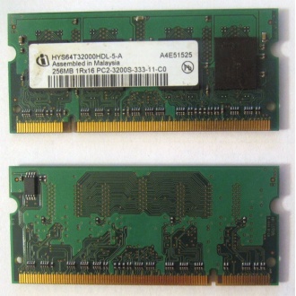 Модуль памяти для ноутбуков 256MB DDR2 SODIMM PC3200 (Белгород)